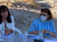 Λίνα Μενδώνη και Γιώργος Αμυράς επισκέφθηκαν το Αρχαίο Λατομείο, μετά από πρόσκληση της Δημάρχου Δήμητρας Κεχαγιά για το συντονισμό του σχεδίου ανάδειξης του πολιτιστικού πλούτου του Πεντελικού. Δήμητρα Κεχαγιά: Συνεργαζόμαστε αποτελεσματικά με τα αρμόδια Υπουργεία για να αναδείξουμε τα πολιτιστικά και περιβαλλοντικά στοιχεία του Πεντελικού