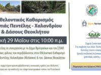Εθελοντικός Καθαρισμός στη Ρεματιά Πεντέλης-Χαλανδρίου και στο Δάσος Θεοκλήτου από τους Δήμους Πεντέλης και Βριλησσίων και τον ΣΠΑΠ – Κυριακή 29/5 – 10 π.μ.